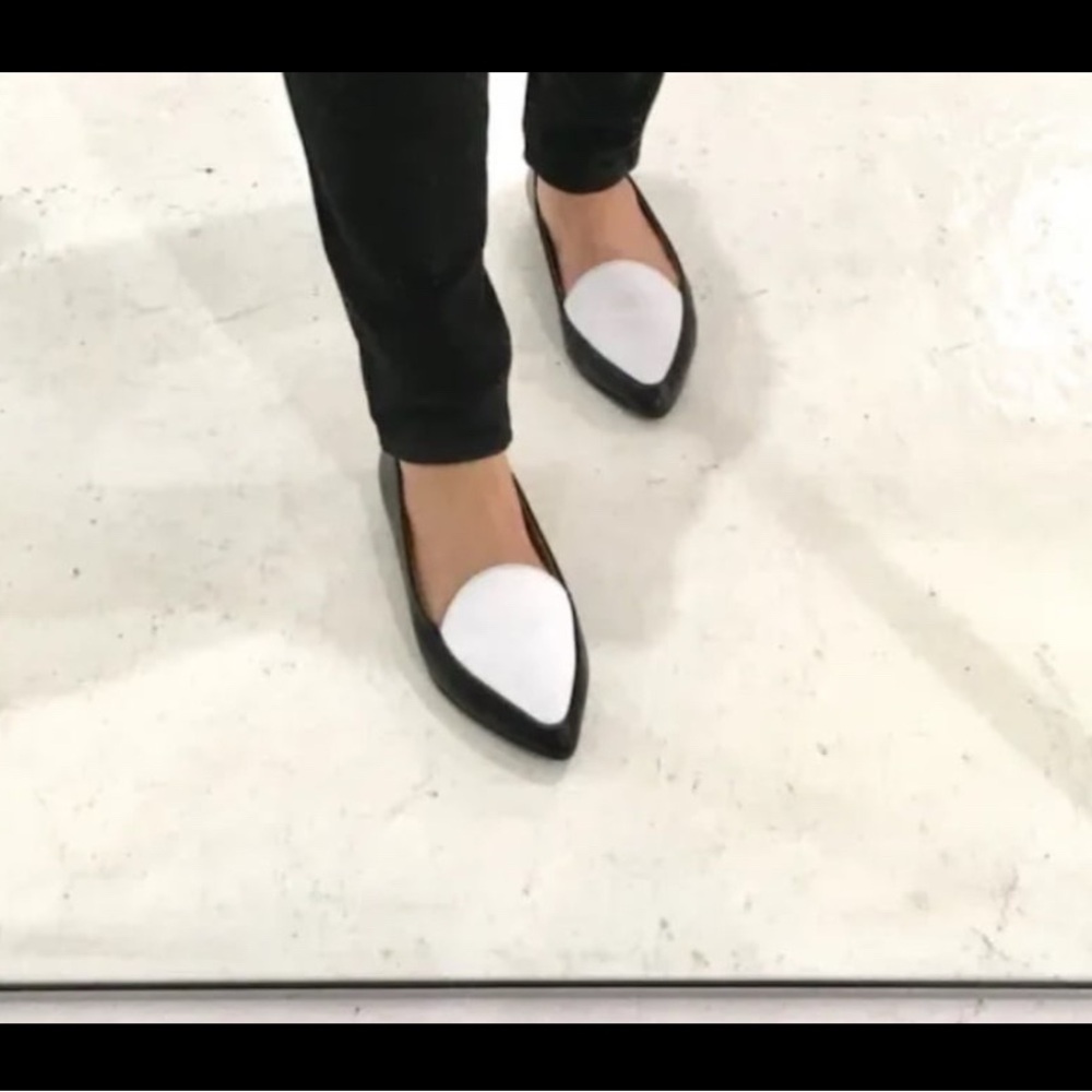Elegant Black and White Women's Flats